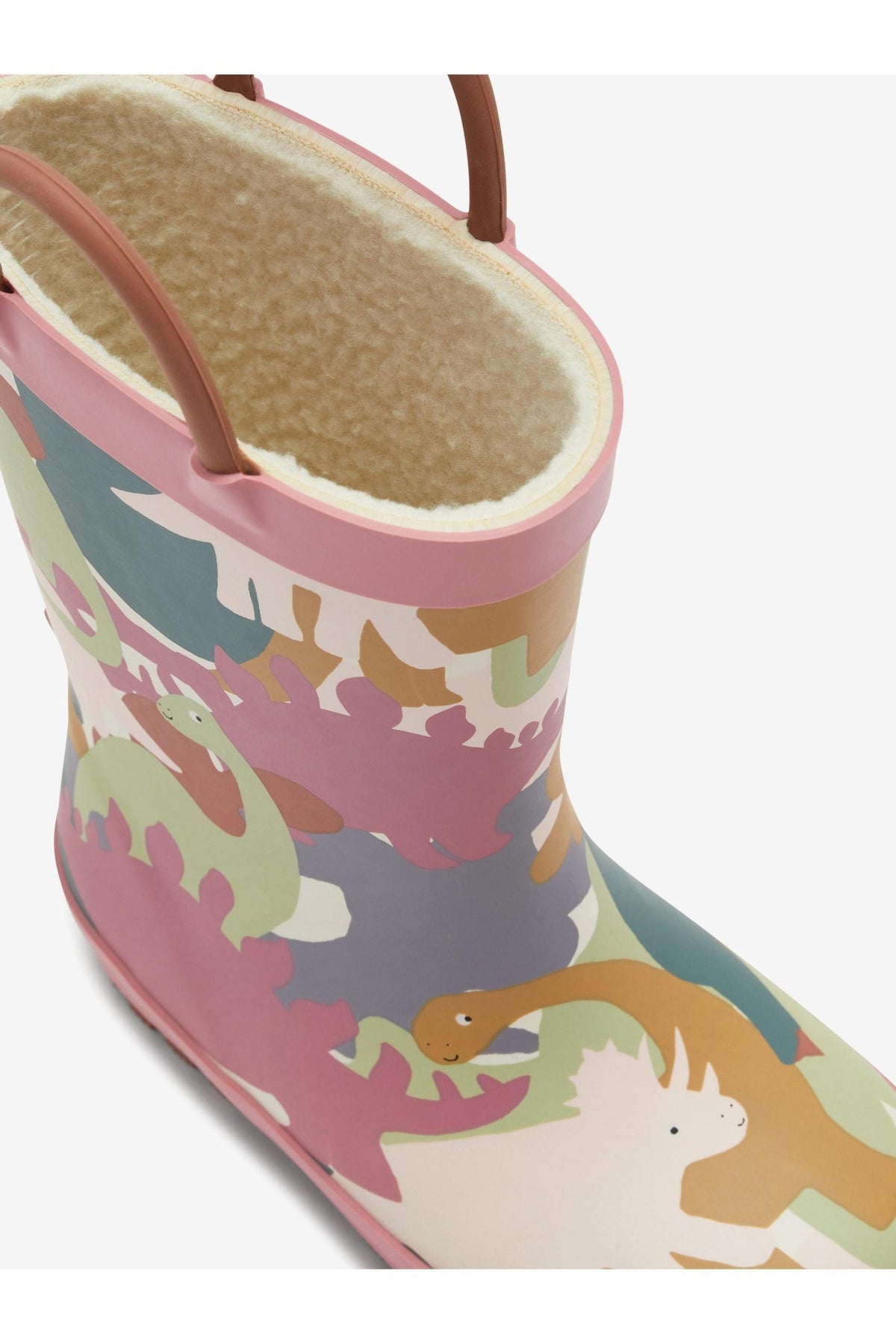 KidyLove - Winter- und Regenstiefel für Kinder mit Dinosauriermuster und Griffen - 25,5 