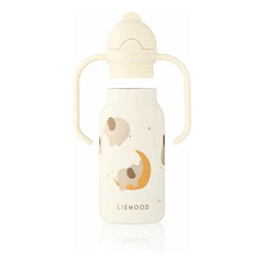 Liewood - Kimmie paslanmaz çelik su şişesi - 250 ml | Elephant/Creme de la creme