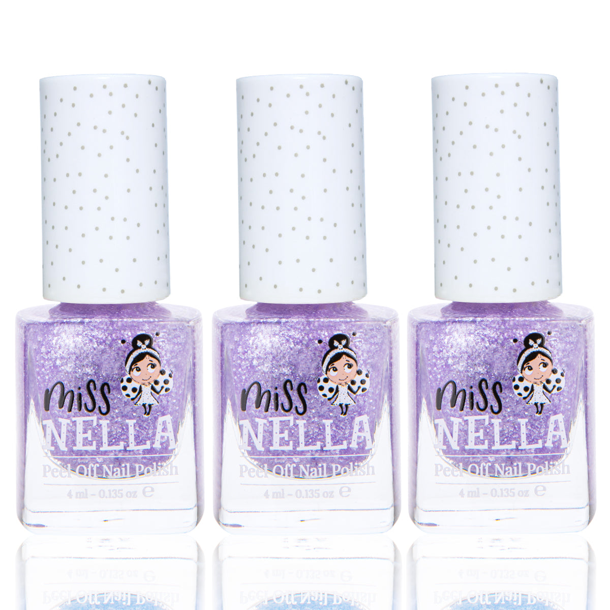 Miss Nella - Abziehbarer Nagellack Glänzendes Lila