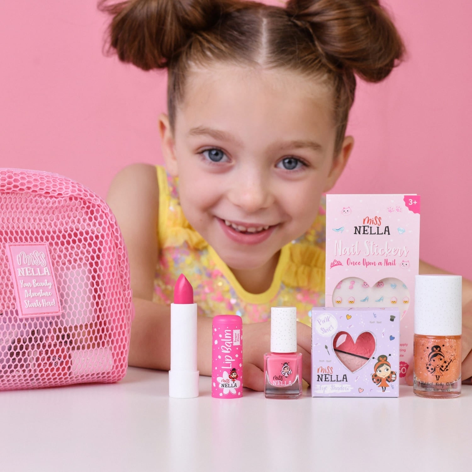 Miss Nella - Pembe Düşler Çocuklar için Makyaj Hediye Seti