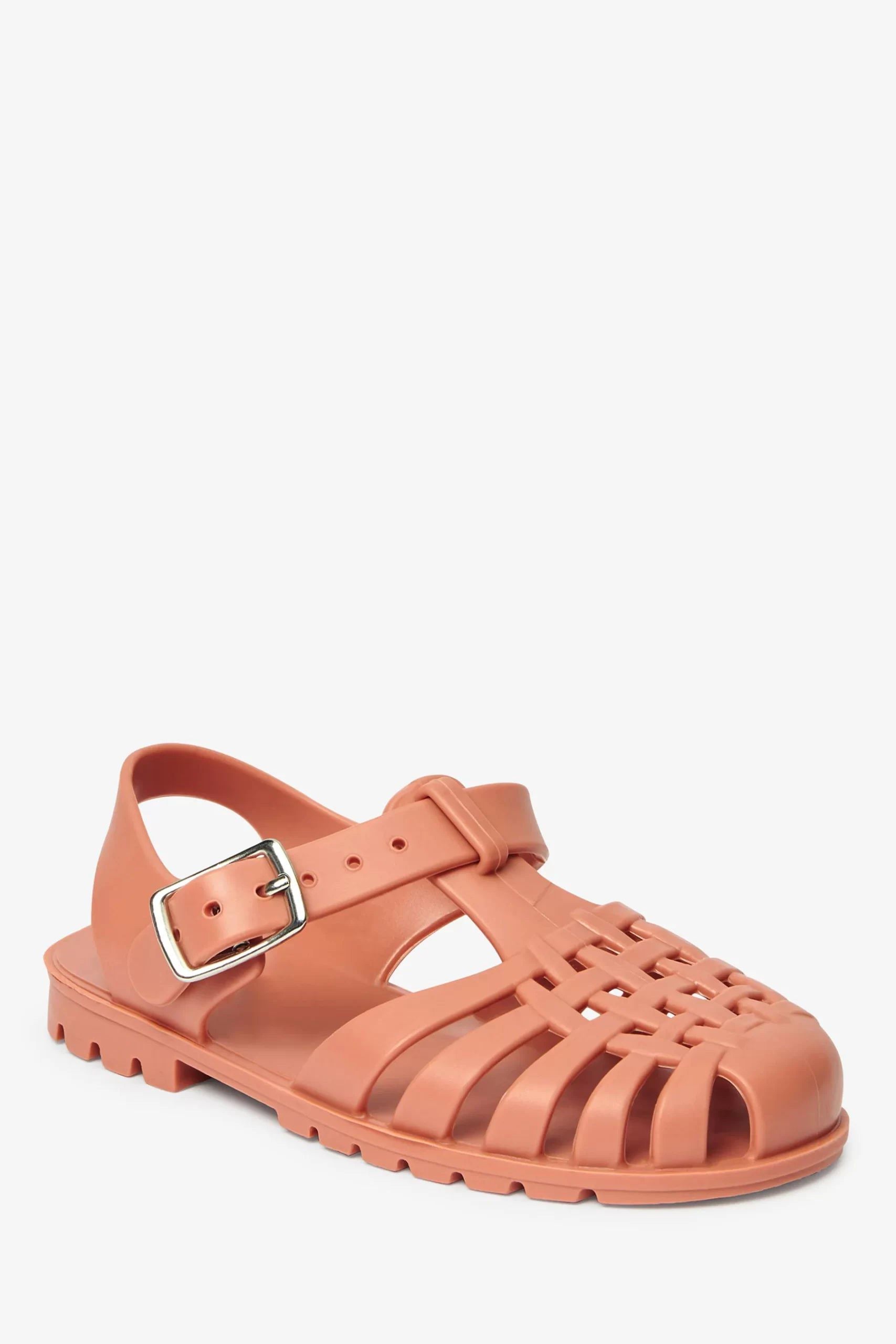 Next - Sandalias de gelatina para niños y niñas, color café claro - 29