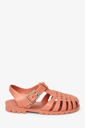 Next - Sandalias de gelatina para niños y niñas, color café claro - 29