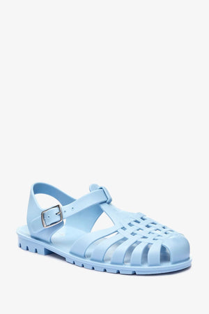 Next - Girls and Boys Jelly Jelly Baby Blue Sandals - 23