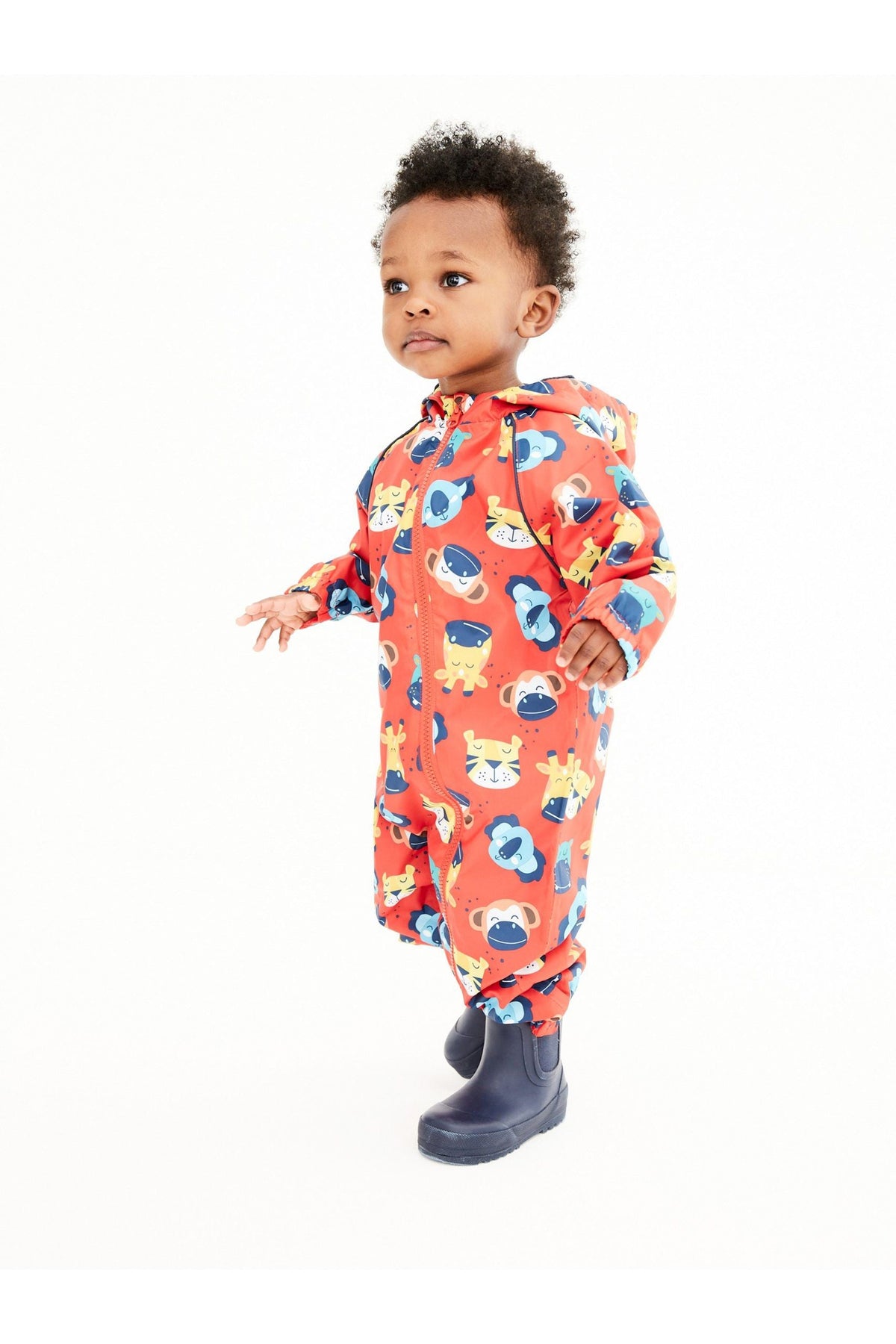 Next - Polar Lined Animal Patterned Children's Raincoat - 1.5-2 Years 