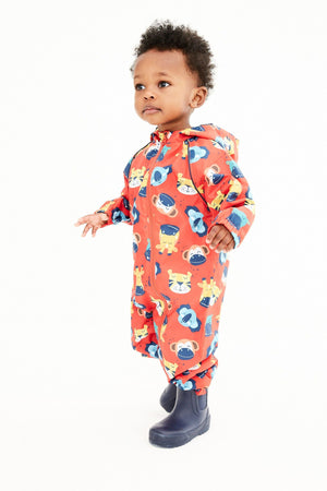 Next - Polar Lined Animal Patterned Children's Raincoat - 4-5 Years 