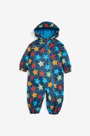 Next - Polar Lined Star Patterned Children's Raincoat - 3-4 Years 