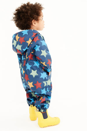 Next - Polar Lined Star Patterned Child Raincoat - 6-9 Months 