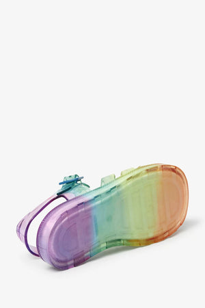 Next - Soft Soled Rainbow Kids Jelly Sandals - 24 