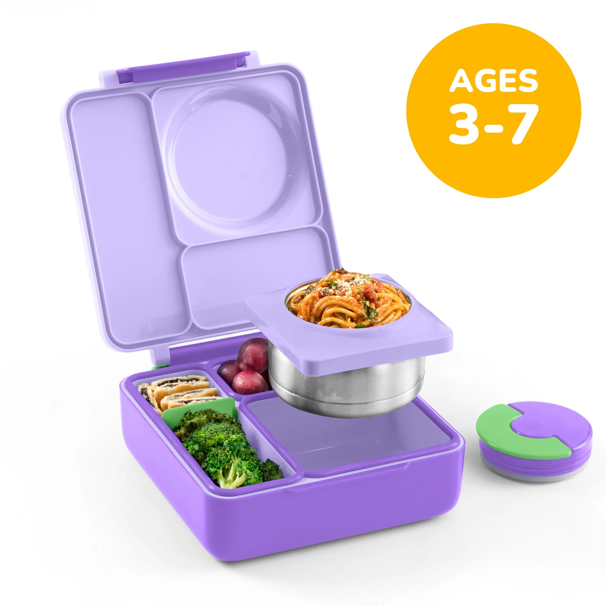 Omiebox - Isı Yalıtımlı Lila Moru Bento Yemek Kutusu