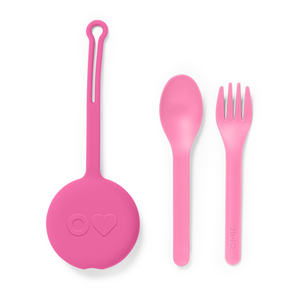Omiebox - OmiePod Balon Pembesi Silikon Çatal ve Kaşık Seti