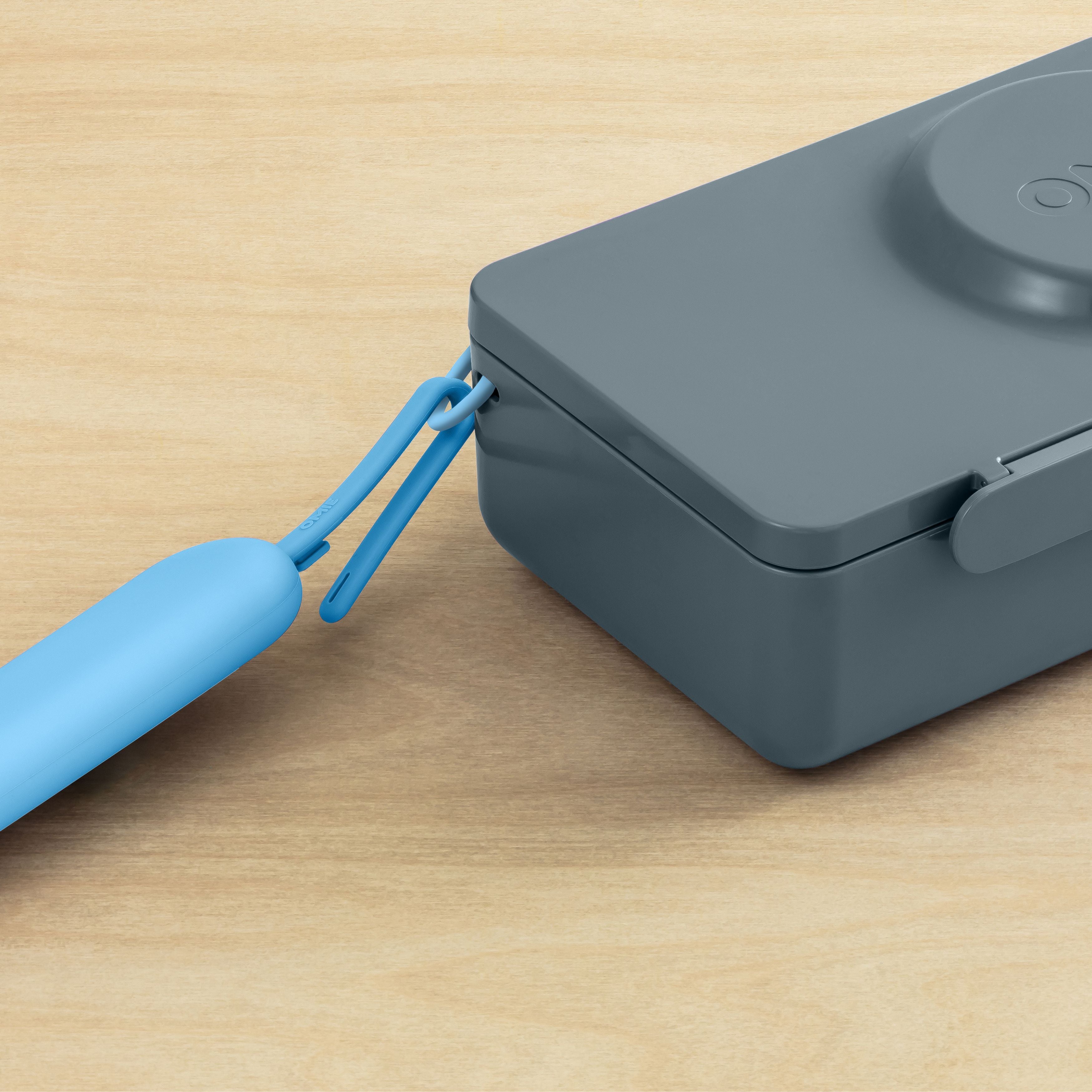 Omiebox - OmiePod UP Azure Silikon Çatal ve Kaşık Seti