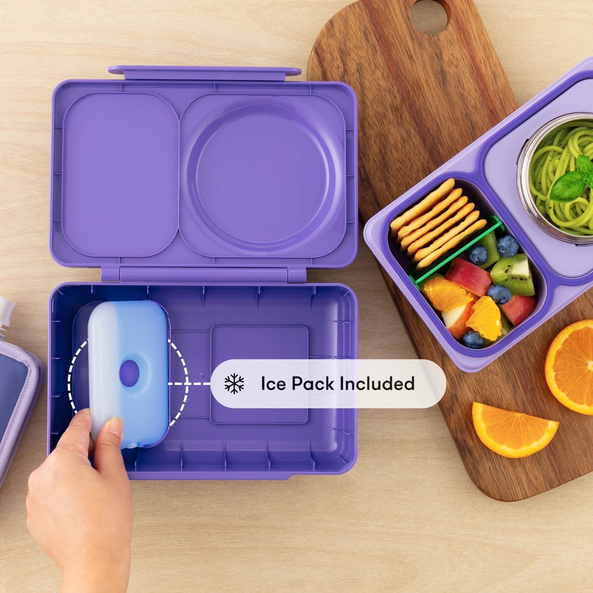 Omiebox - UP Isı Yalıtımlı 2. Nesil Galaksi Moru Bento Yemek Kutusu