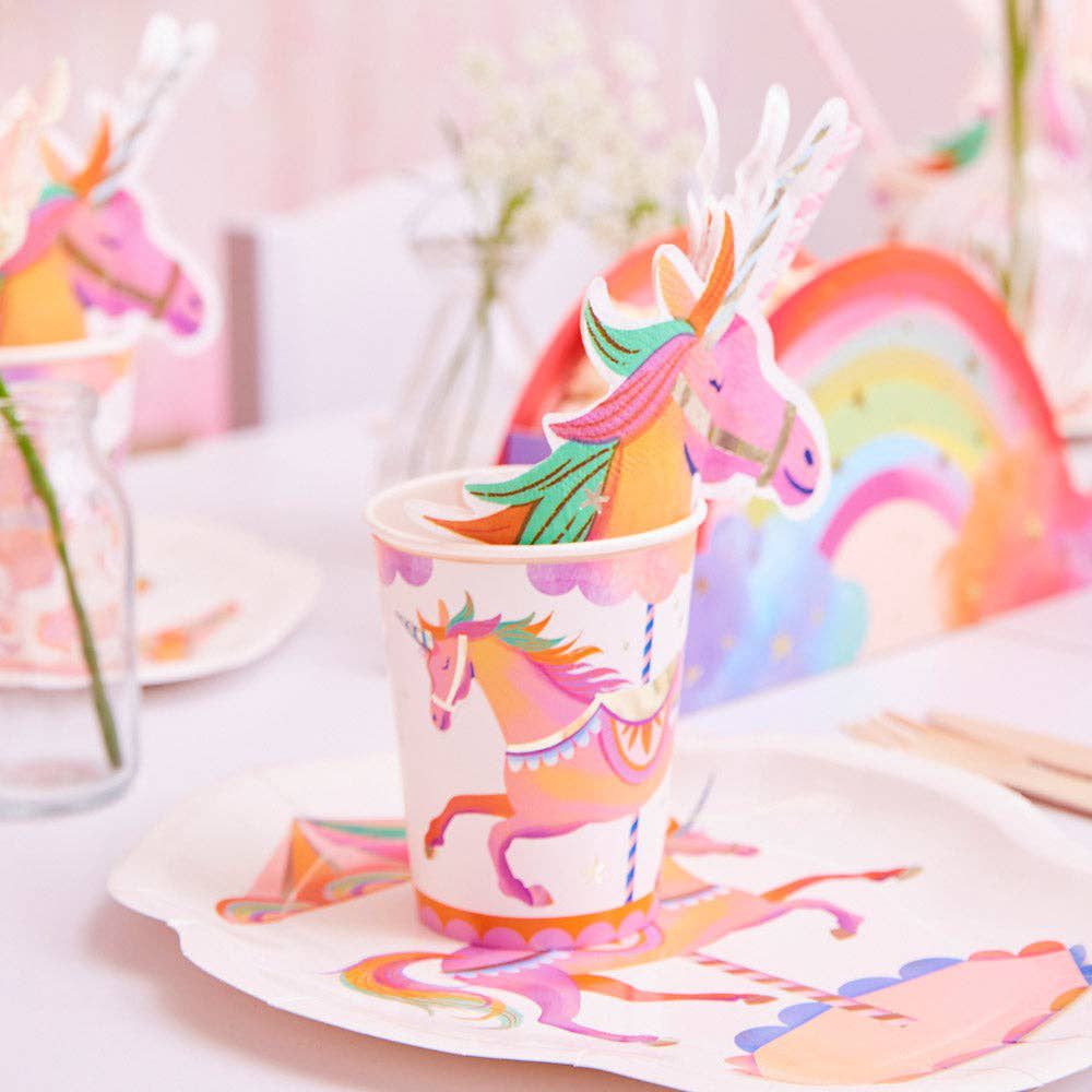 Party Pieces - Unicorn 8li Parti Karton Bardakları