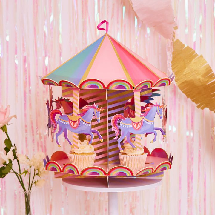 Party Pieces - Unicorn Atlıkarınca İkram Standı