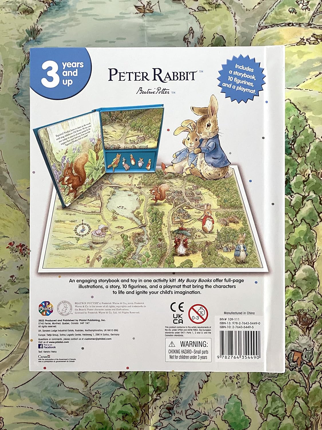 Phidal - Peter Rabbit Figurine English Activity and Story Book