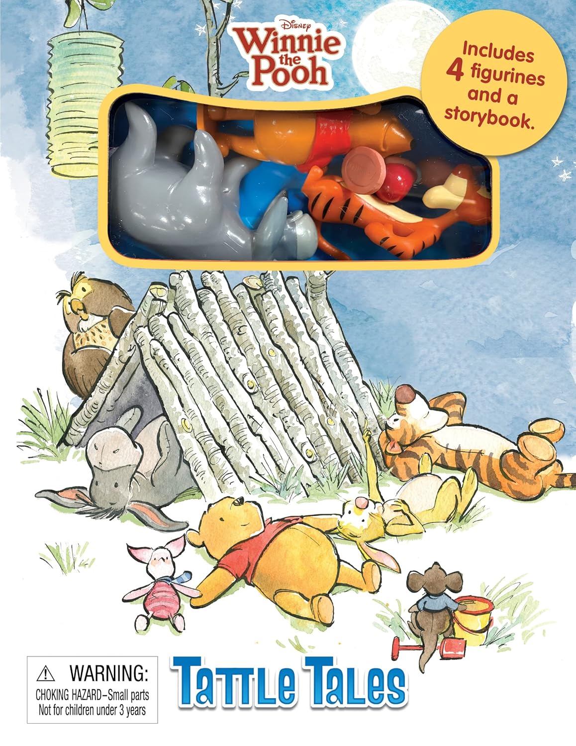 Phidal - Winnie the Pooh Tattle Tales Figür Oyuncaklı İngilizce Aktivite ve Hikaye Kitabı
