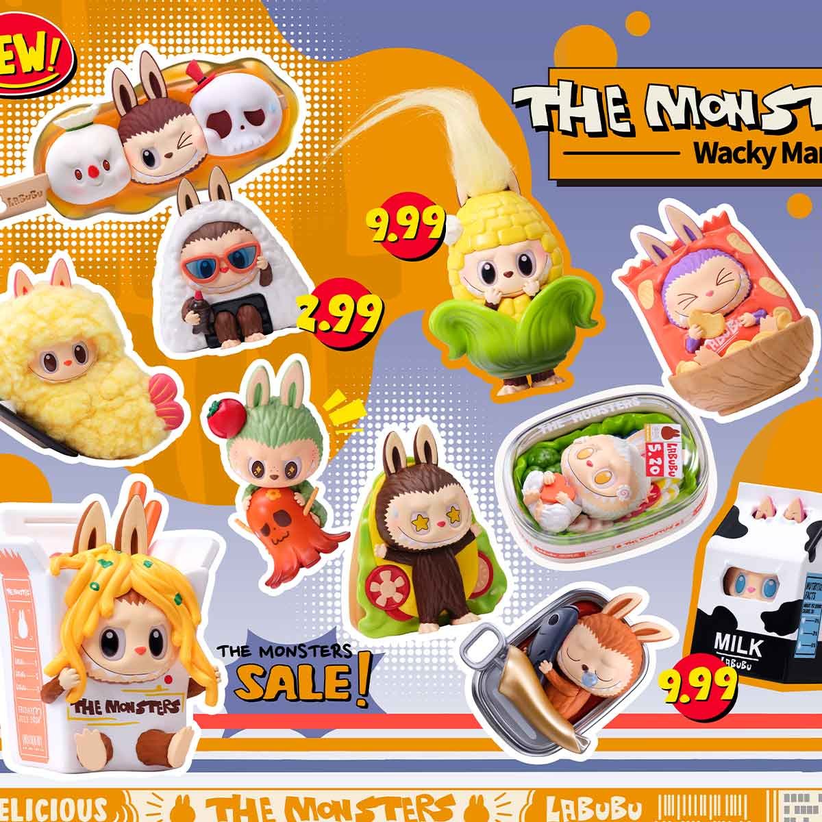 Pop Mart - Orjinal The Monsters Wacky Mart Serisi Süpriz Figürü