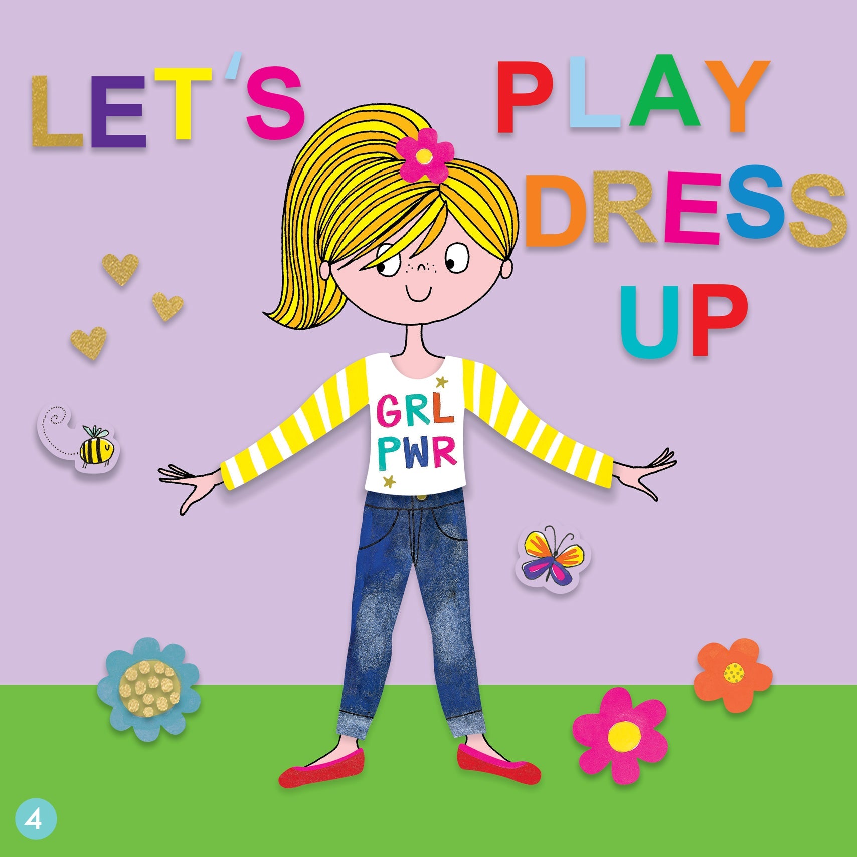 Rachel Ellen - Grl Pwr Çıkartma Sahnesi Boyama ve Etkinlik Kitabı