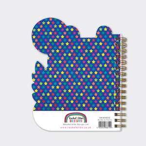 Rachel Ellen - Leopar Şekilli Tel Ciltli Defter