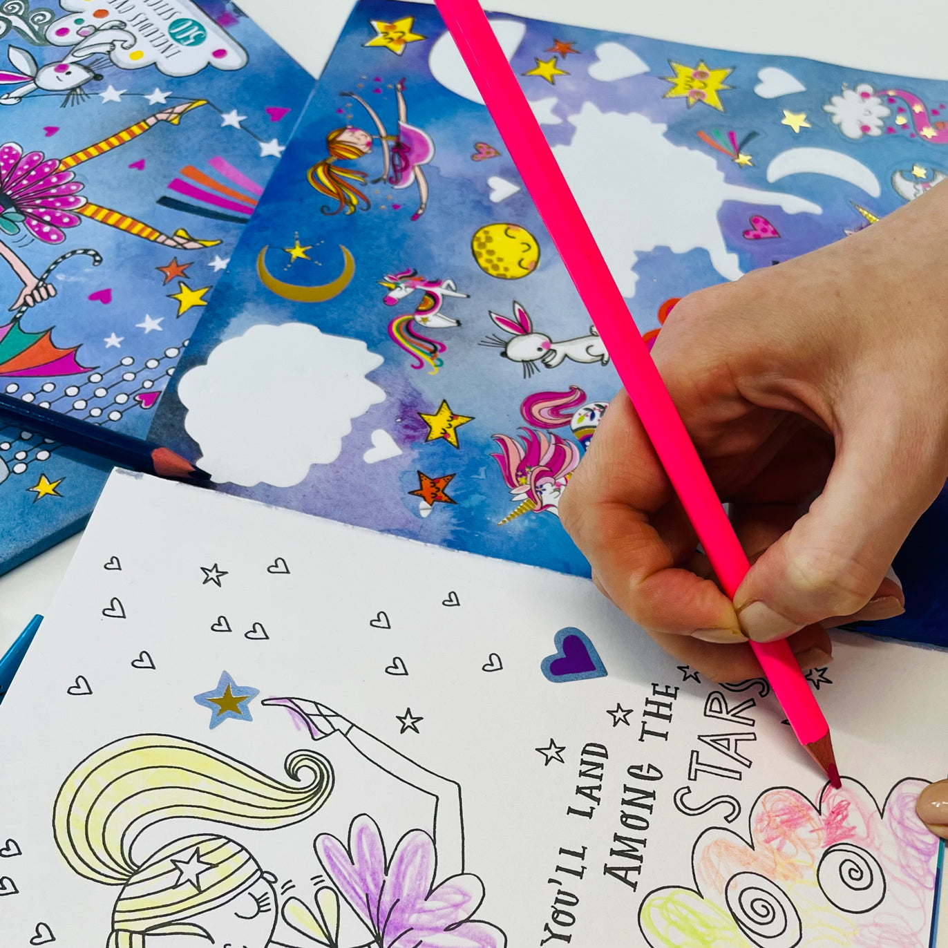 Rachel Ellen - Moondance Sticker Scene Colouring & Activity Book