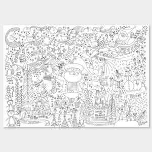 Rachel Ellen - Noel Baba ve Arkadaşları Dev Boyama Posterleri