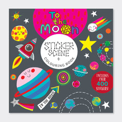 Rachel Ellen - To The Moon Çıkartma Sahnesi Boyama ve Etkinlik Kitabı