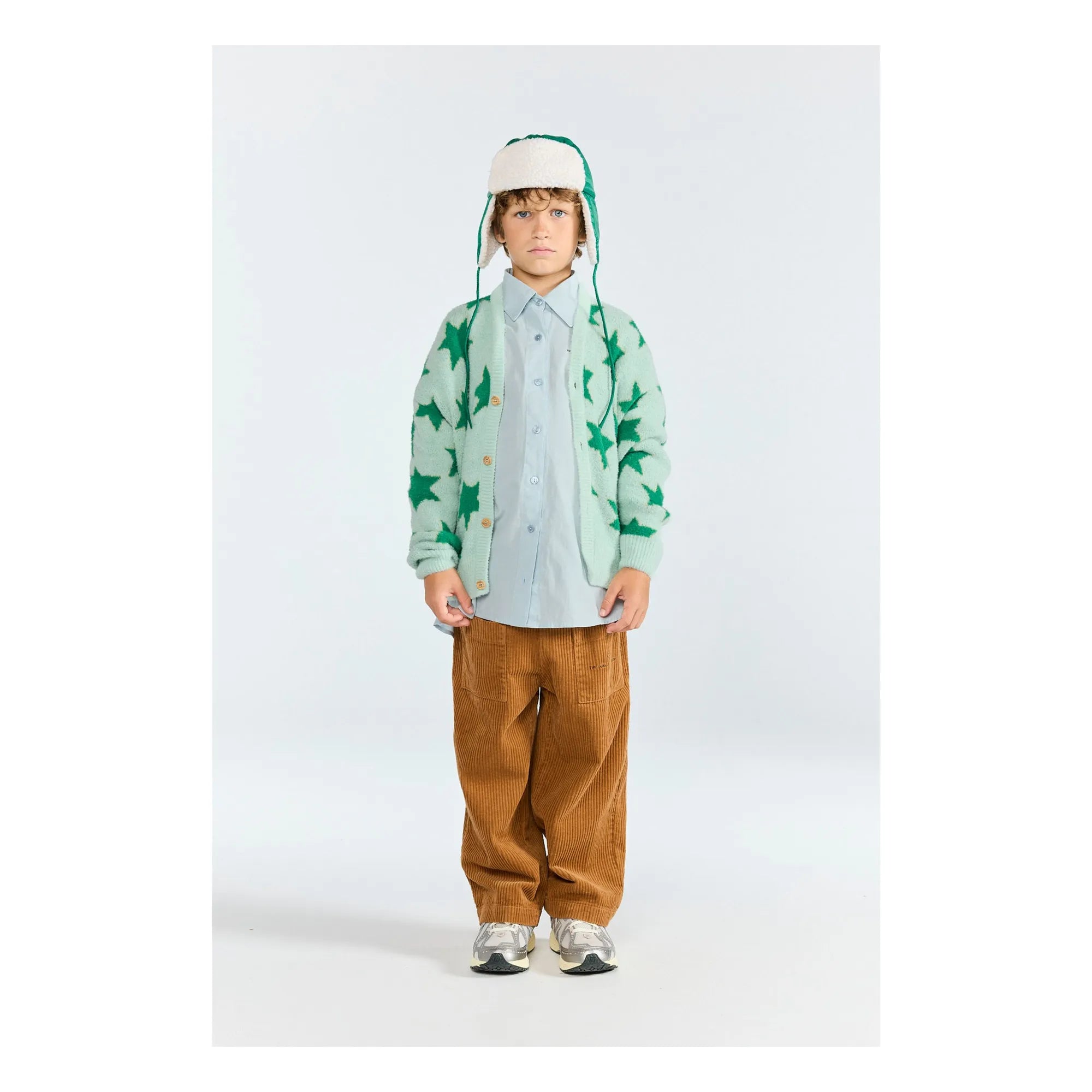 The Animals Observatory - Racoon Etoiles Strickjacke | Grün