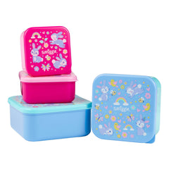 Smiggle - Animalia 4'ü 1 Arada Yemek ve Saklama Kapları