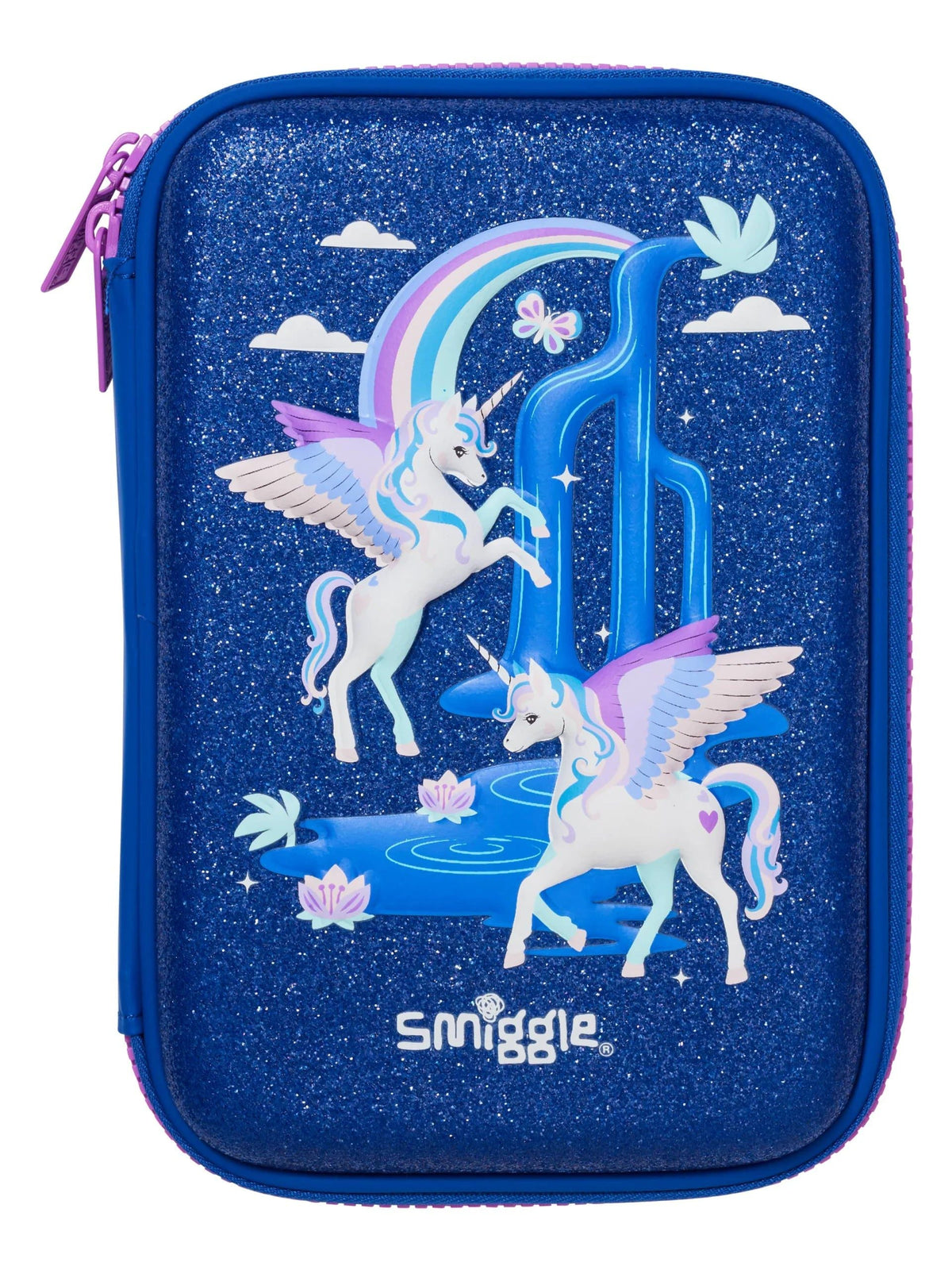 Smiggle - Away Hardtop Unicorn Pencil Case