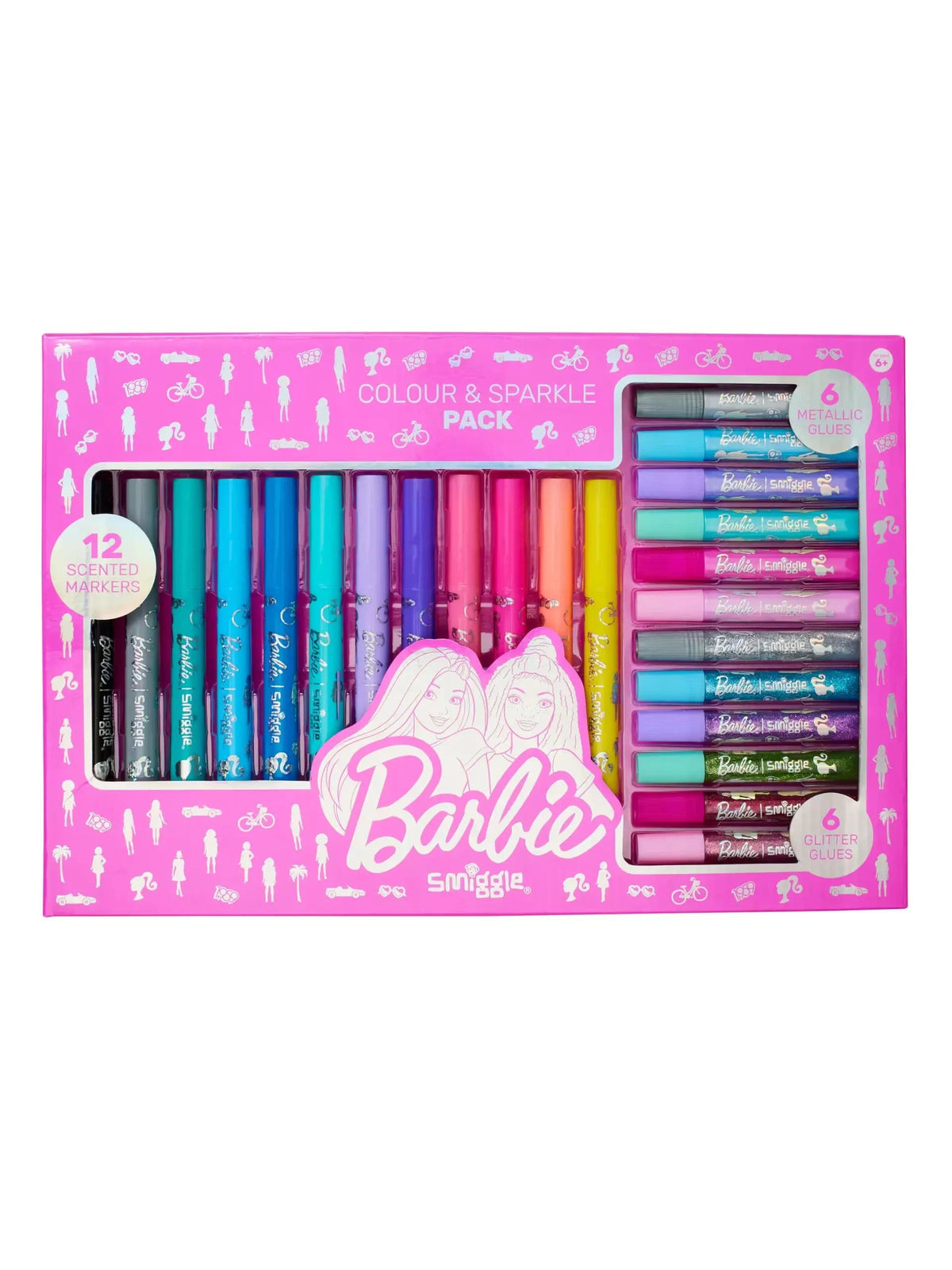 Smiggle - Barbie Işıltılı İşaretleyici Paketi