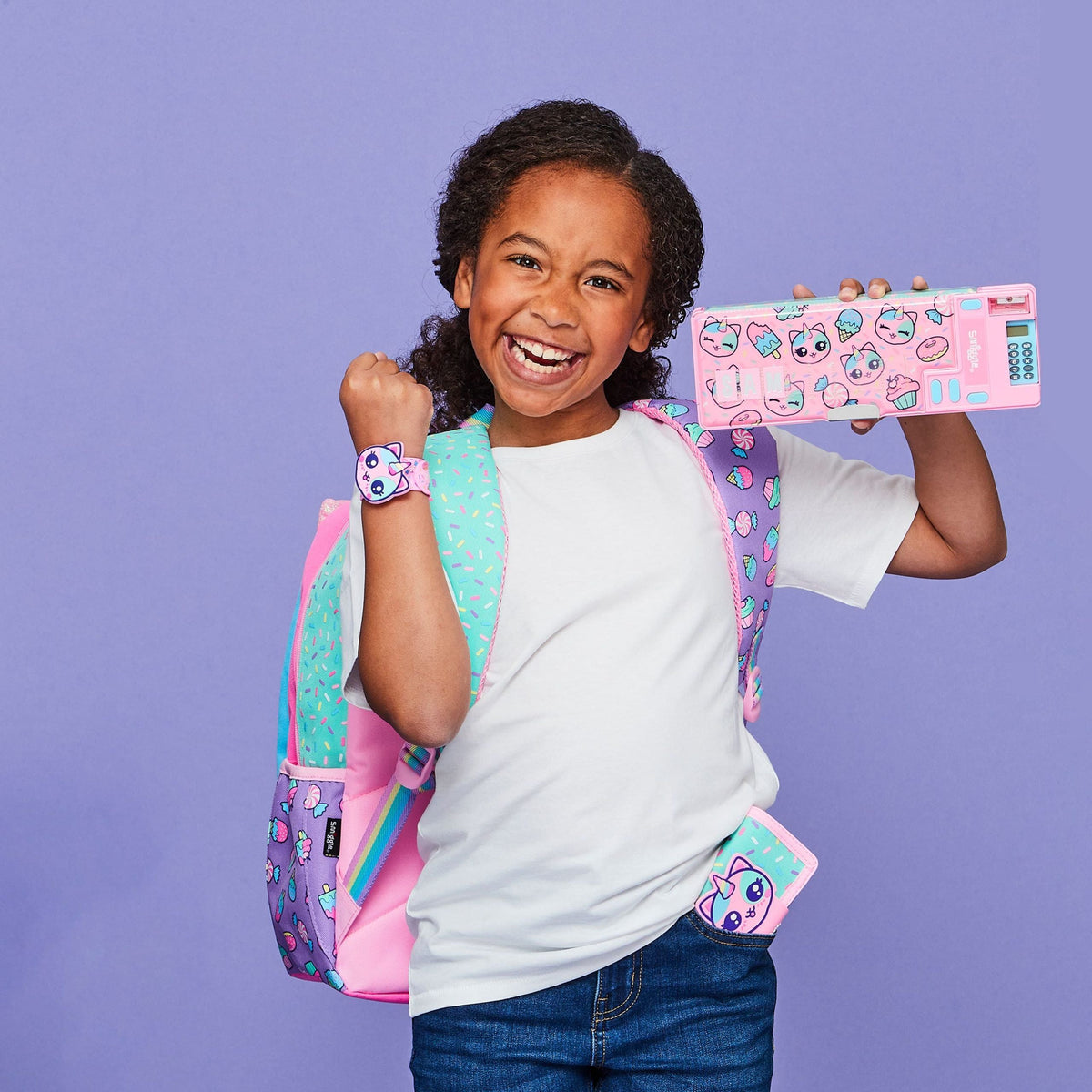 Smiggle - Best Budz Automatic Pencil Case with Calculator