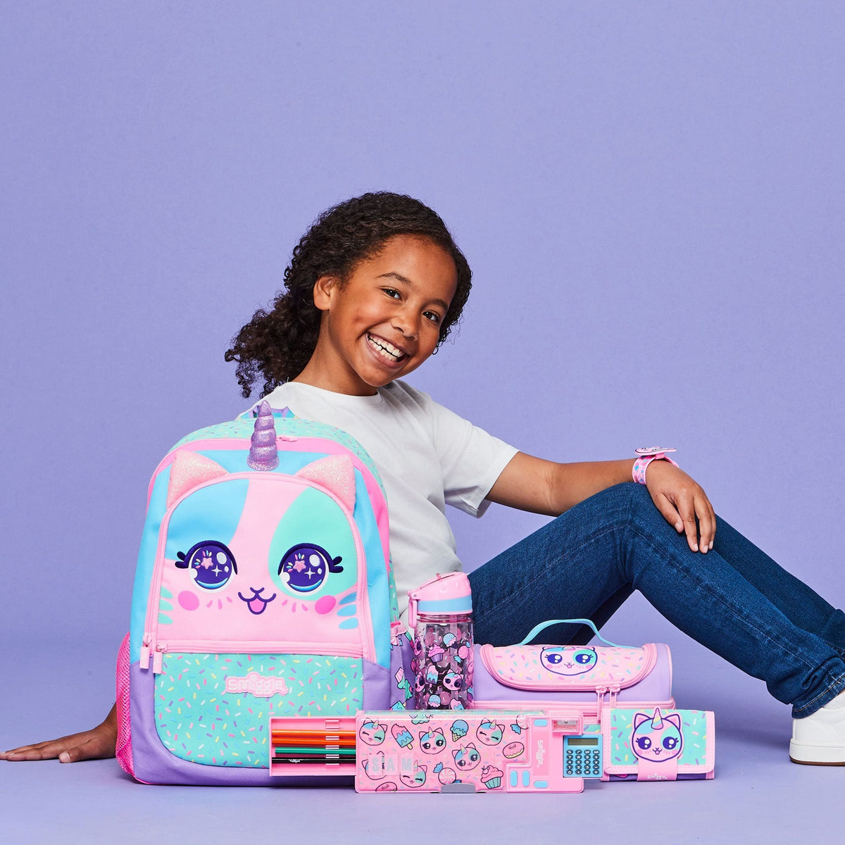 Smiggle - Best Budz Automatic Pencil Case with Calculator