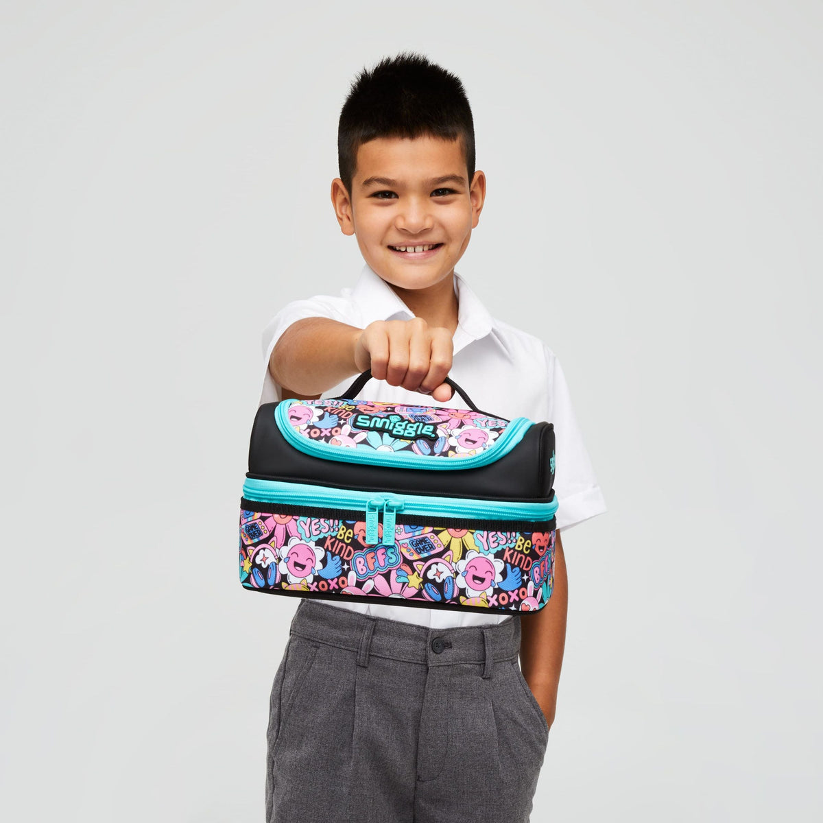 Smiggle - Bright Side Çift Katlı Beslenme Çantası