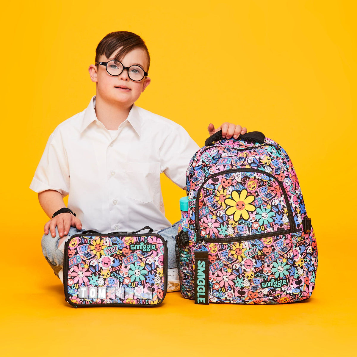 Smiggle - Bright Side Klasil Okul Sırt Çantası