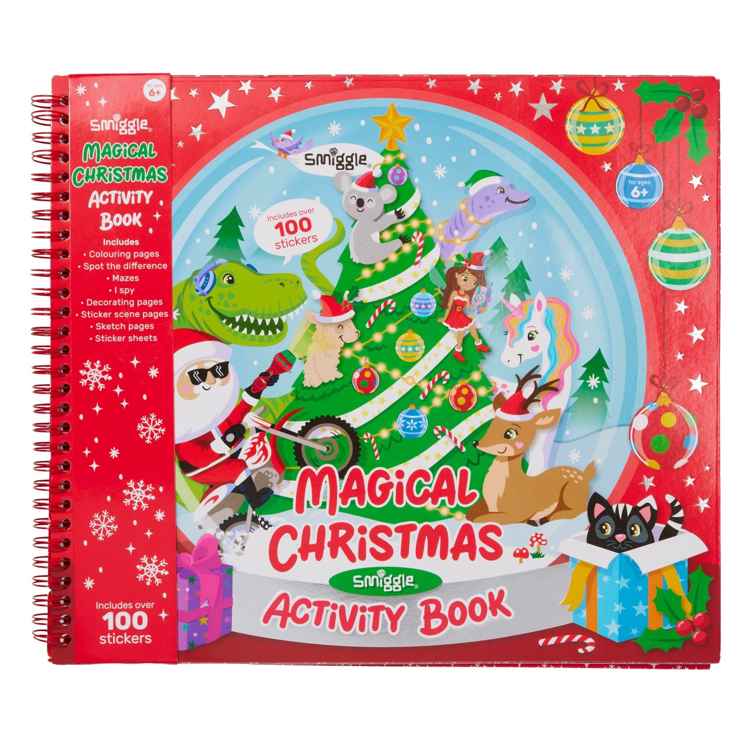 Smiggle - Büyülü Noel Alıştırma ve Sticker Yeni Yıl Eğlence Kitabı