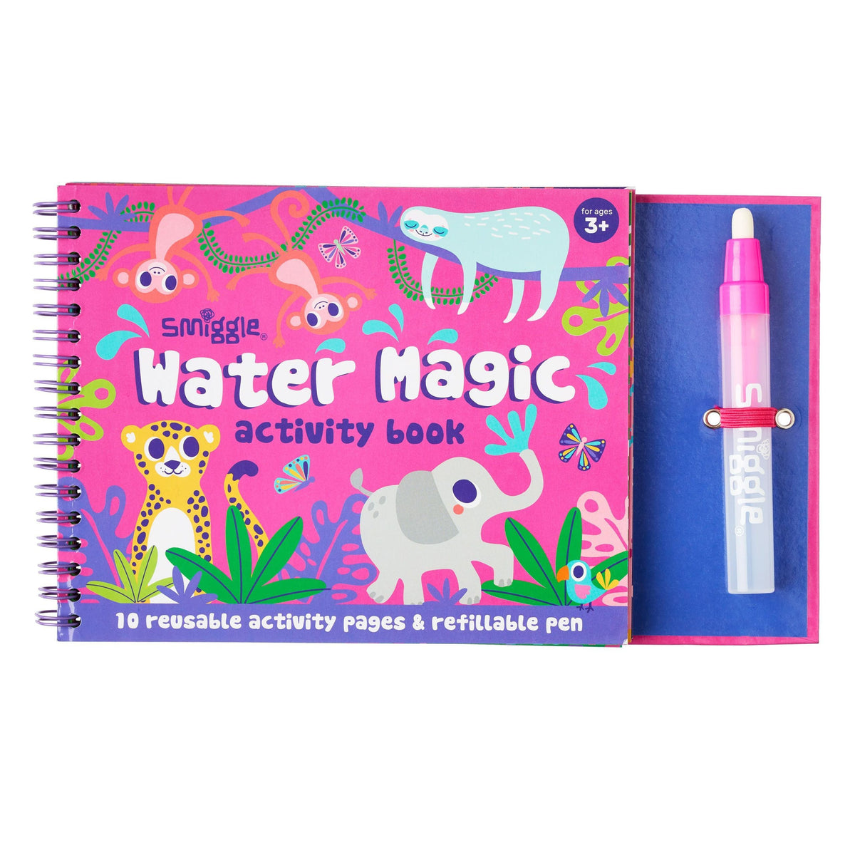 Smiggle - Büyülü Su Bazlı Boyalı Etkinlik Kitabı Mavi