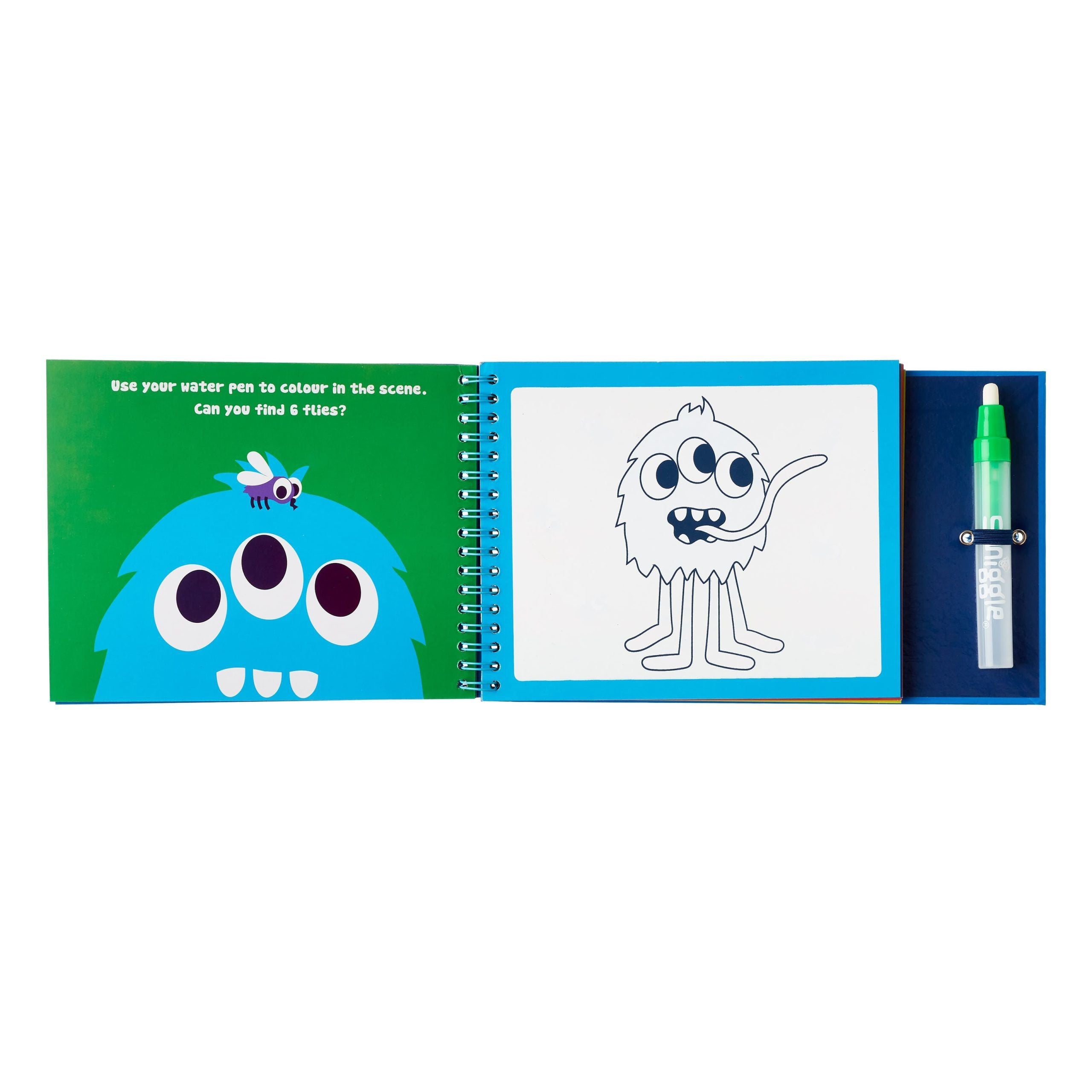 Smiggle - Büyülü Su Bazlı Boyalı Etkinlik Kitabı Mavi