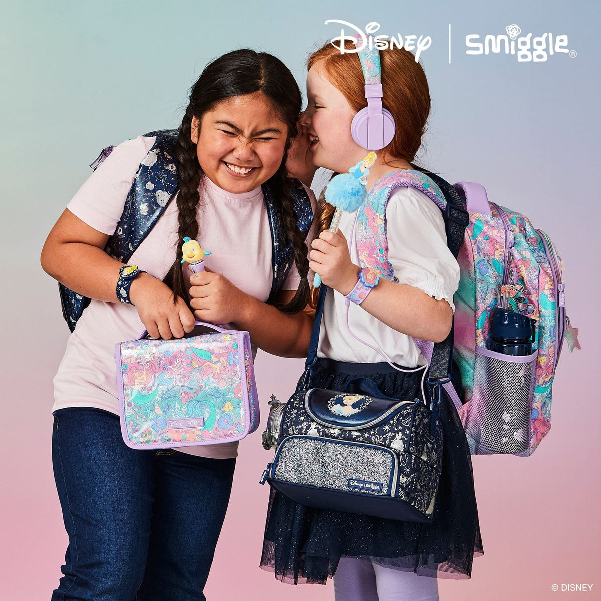 Smiggle - Disney Prenses Ariel Seyahat ve Tuvalet Çantası