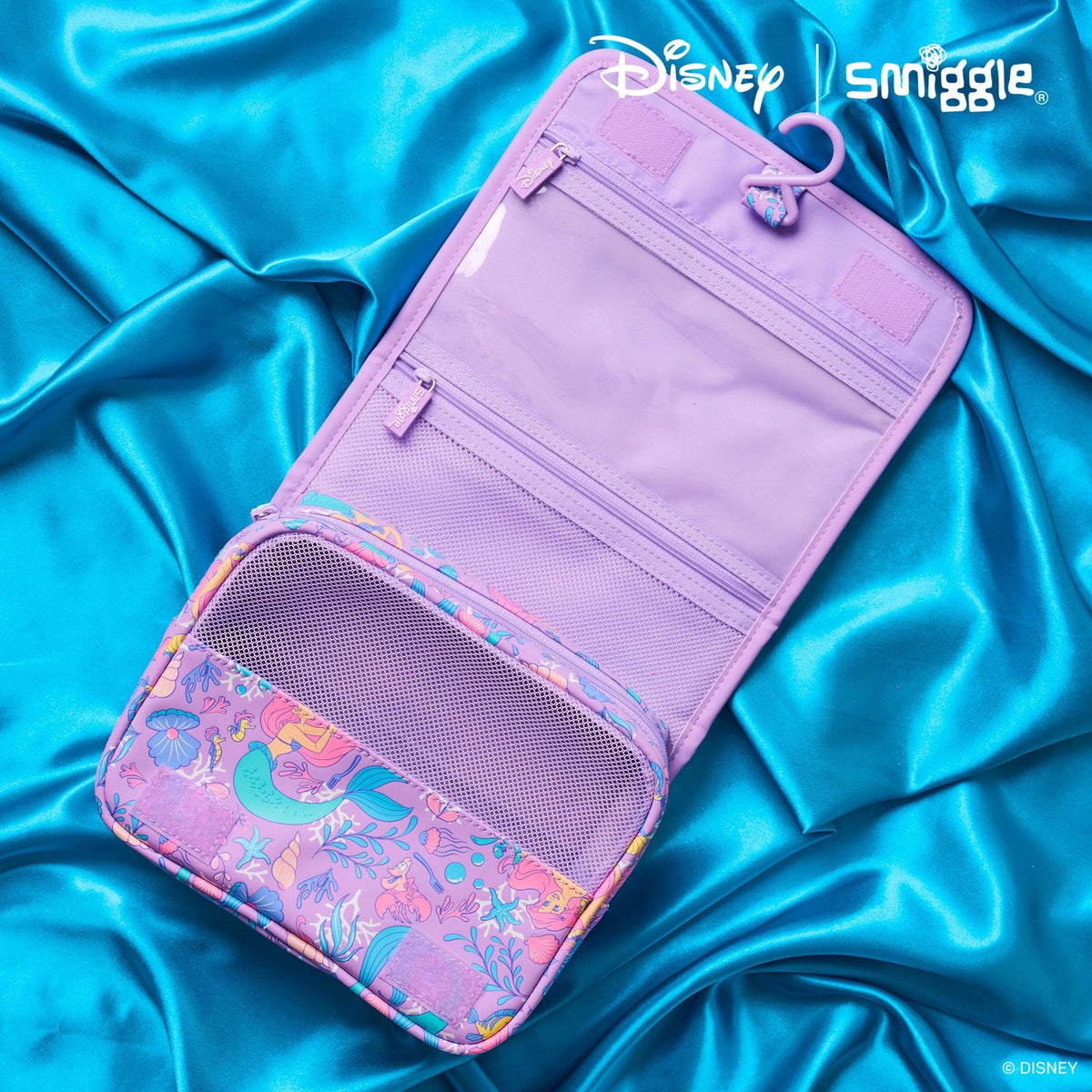 Smiggle - Disney Prenses Ariel Seyahat ve Tuvalet Çantası