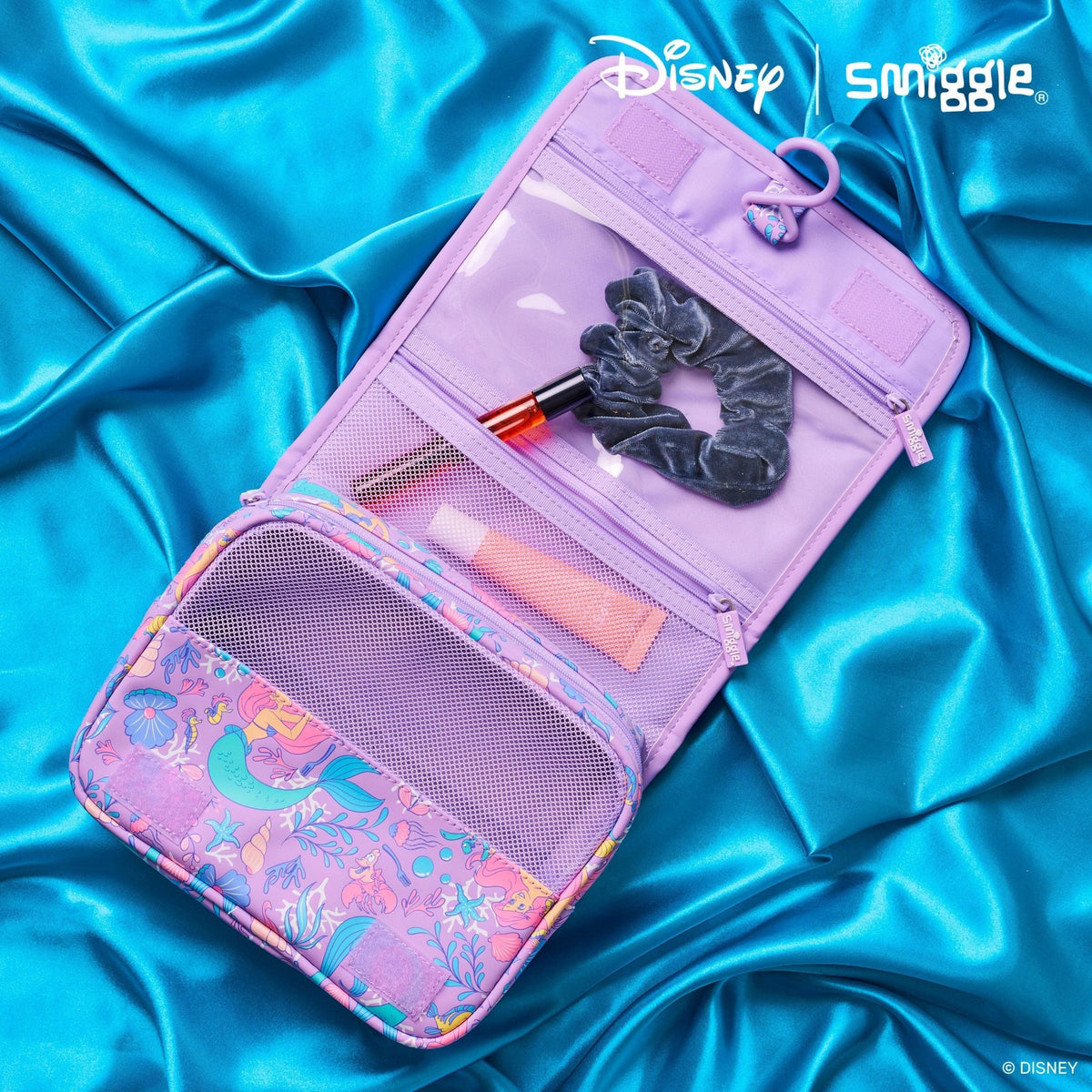 Smiggle - Disney Prenses Ariel Seyahat ve Tuvalet Çantası