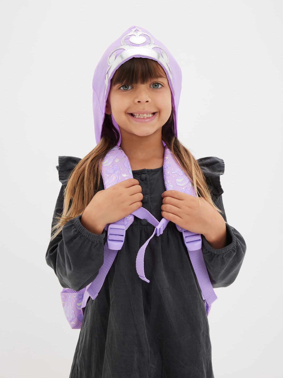 Smiggle - Disney Prenses Junior Kapşonlu Sırt Çantası