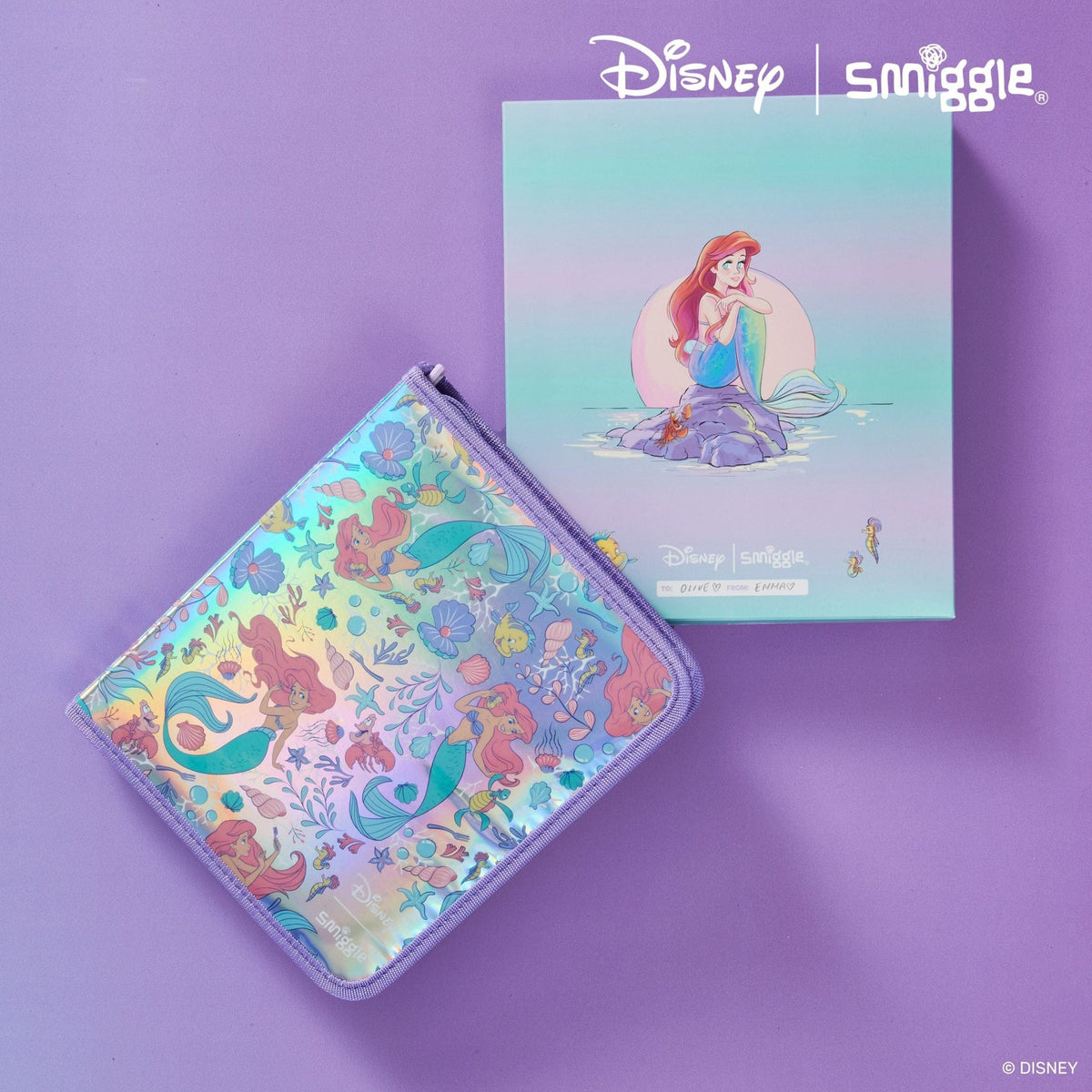 Smiggle - Disney Prenses Kalem Kutusu ve Boyaları Kırtasiye Seti Kiti