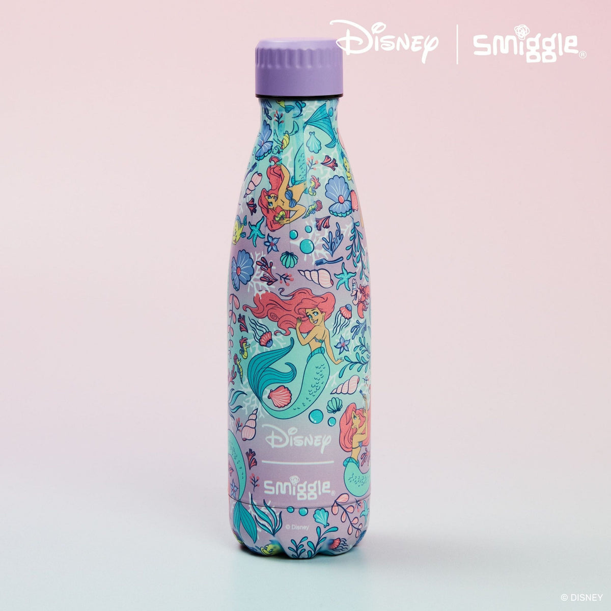 Smiggle - Disney Princess Paslanmaz Çelik İçecek Şişesi 500Ml