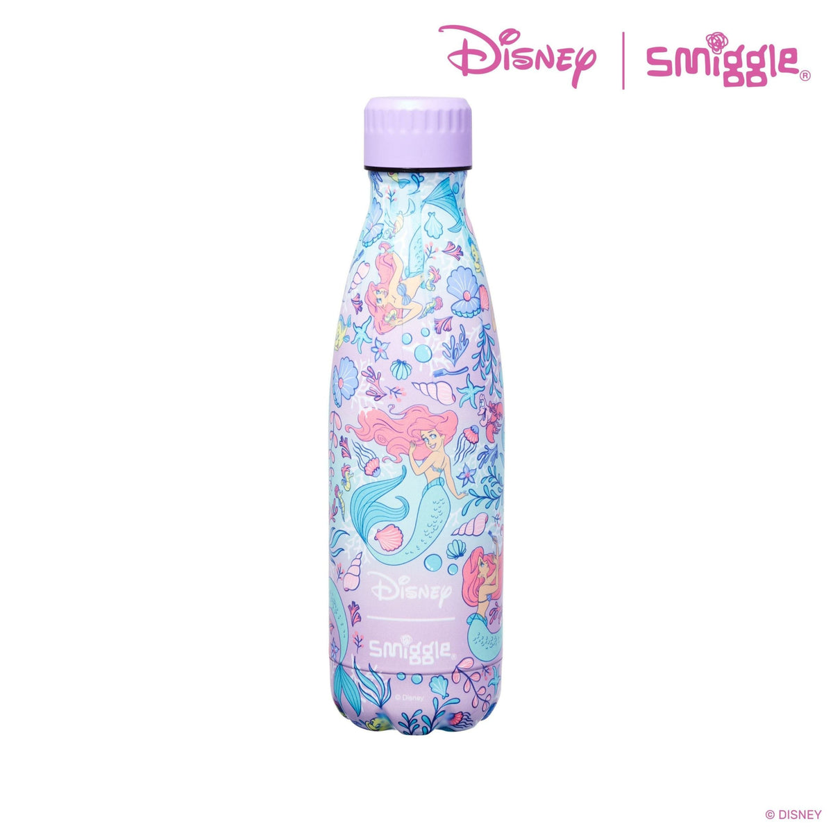 Smiggle - Disney Princess Paslanmaz Çelik İçecek Şişesi 500Ml