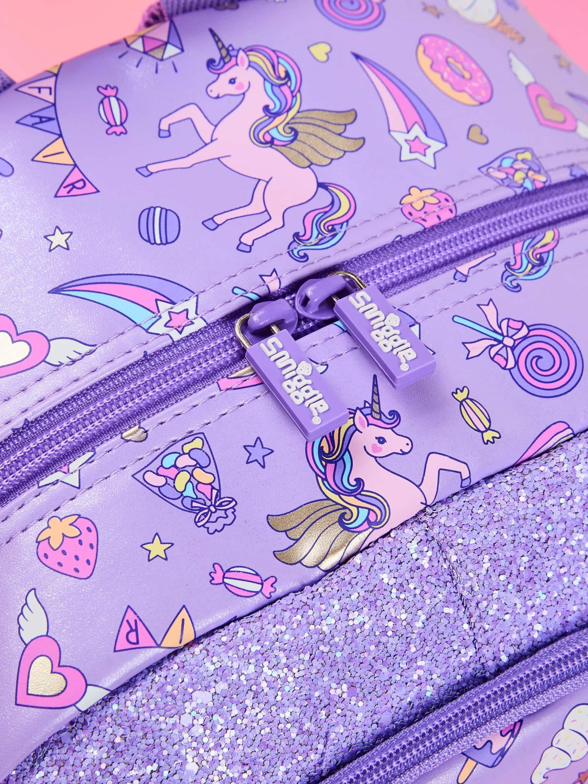 Smiggle – klassischer Schulrucksack „Fun Fair“.
