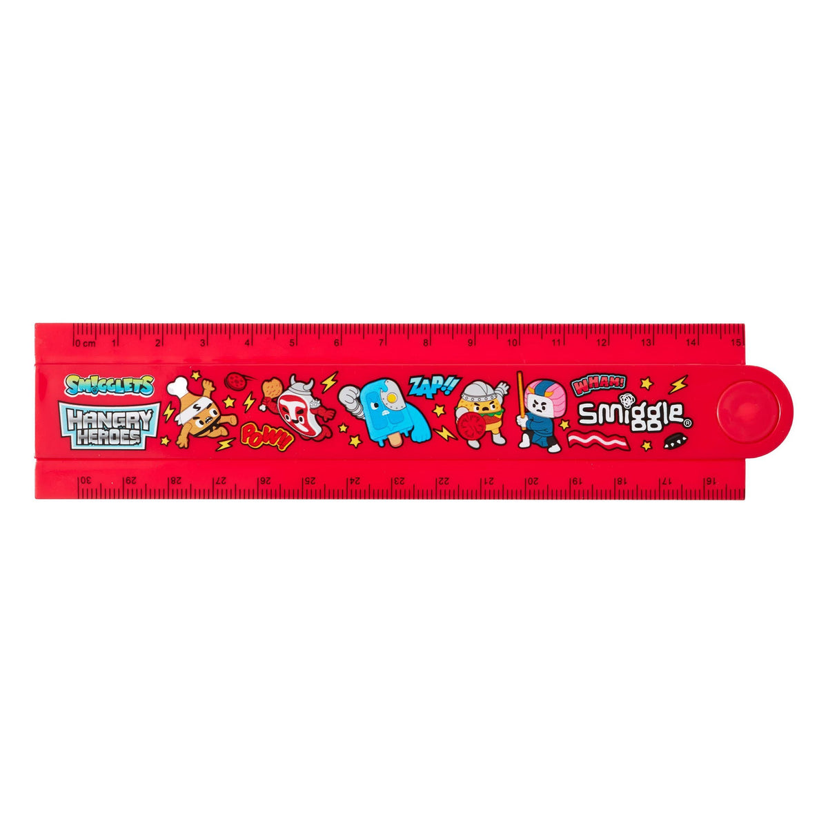 Smiggle - Hangry Hereos Katlama ve Şekil Verme Cetveli