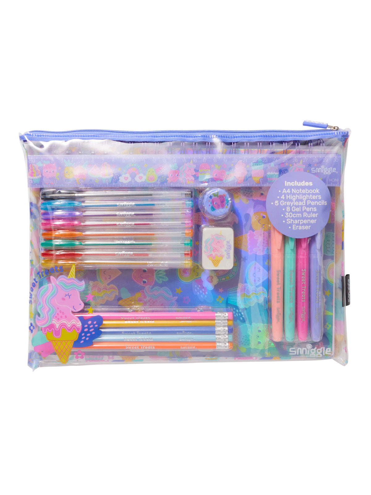 Smiggle - Happy Tales 22 Piece Mega Stationery Set