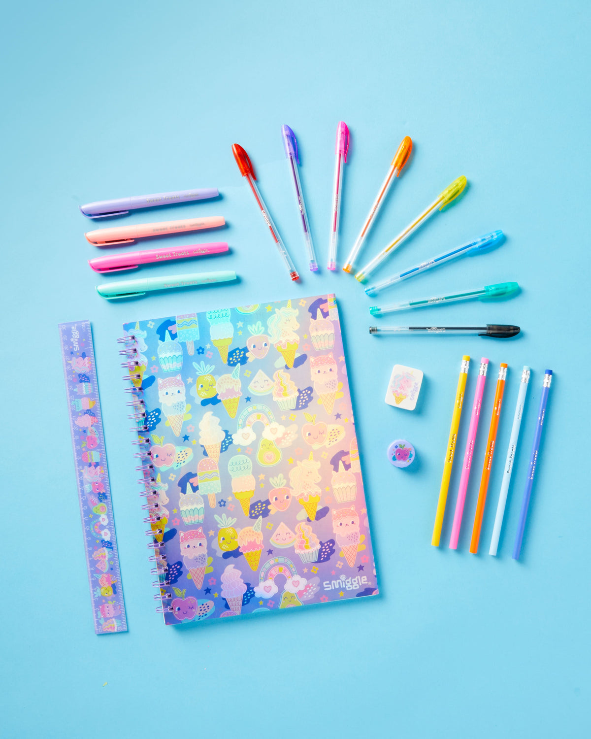 Smiggle - Happy Tales 22 Piece Mega Stationery Set