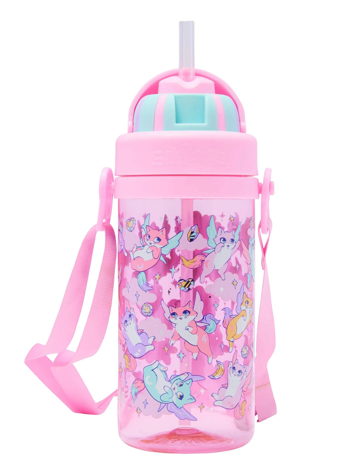 Smiggle - Happy Tales BPAsız 400ML Gizli Pipetli Suluk