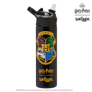 Smiggle - Harry Potter Otomaik Pipetli 520ML Çelik Matara